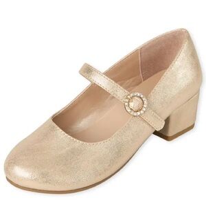 The Children’s Place
Girls Jeweled Metallic Elegant Mary Jane Heel Shoes size:2
